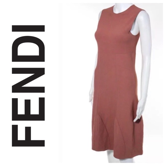 Fendi Dresses & Skirts - Fendi Sleeveless Knit Shift Dress